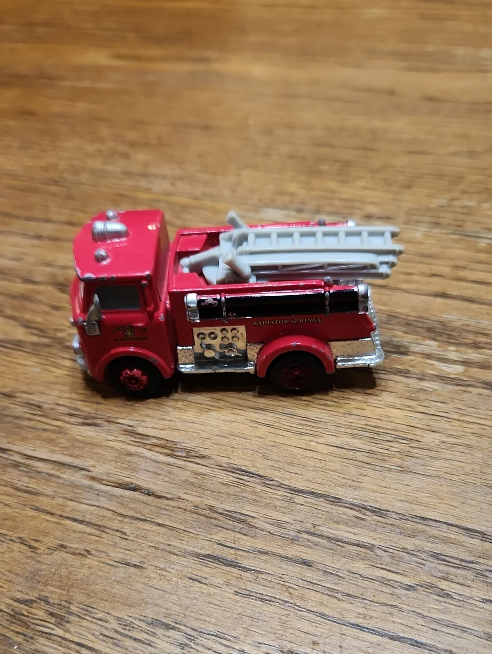 Disney Pixar Cars Action Red Firetruck Raditor Springs Mattel